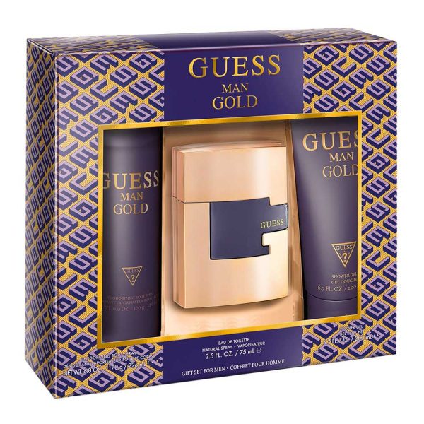 Guess Gold Estuche 3 pzs EDT - Caballero
