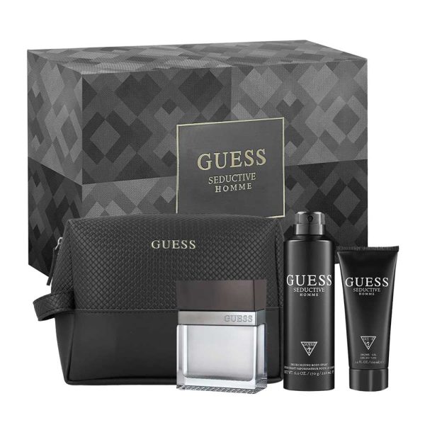 Guess Seductive  - Estuche 4 pzs - Caballero