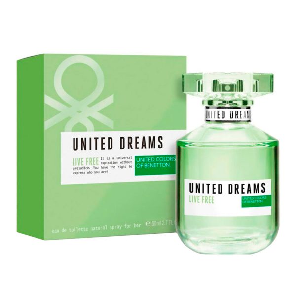 United Dreams Live Free EDT 80 ml - Dama